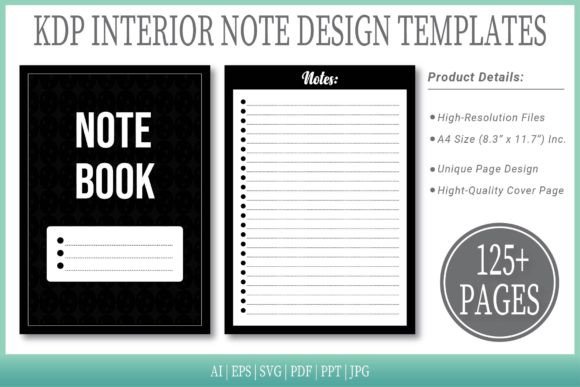 Black Notepad Templates: Elevate Your KDP Publishing Game