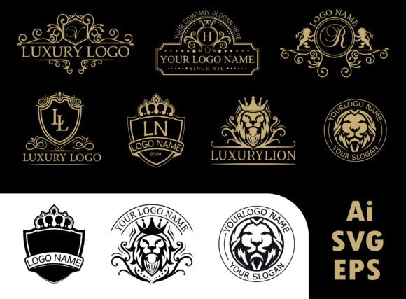 Elevate Your Brand with Luxurious Logo Templates and Modern Design Assets