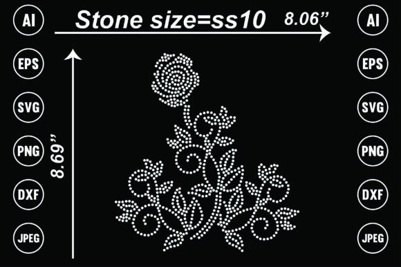 Flower Rhinestone Templates: Instant Sparkle for Your Projects