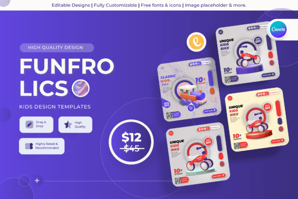 Fun Frolics: Kid-Approved Canva Templates for Creatives