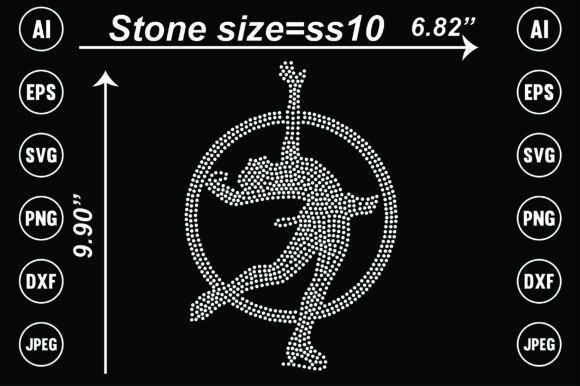 Ice-skate Rhinestone Templates: Sparkle for Your Designs