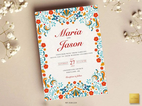 Mexican Wedding Invitation 6 Templates: Vibrant Style for Your Special Day