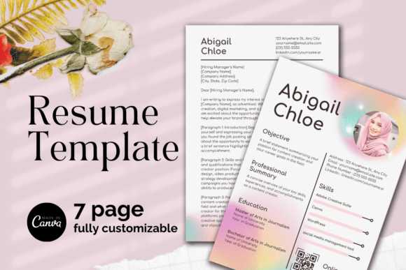 Stand Out with Pink Gradient Canva Resume Templates